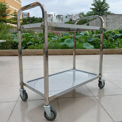 Thông số kỹ thuật xe đẩy inox 2 tầng trung M2 Song Quán