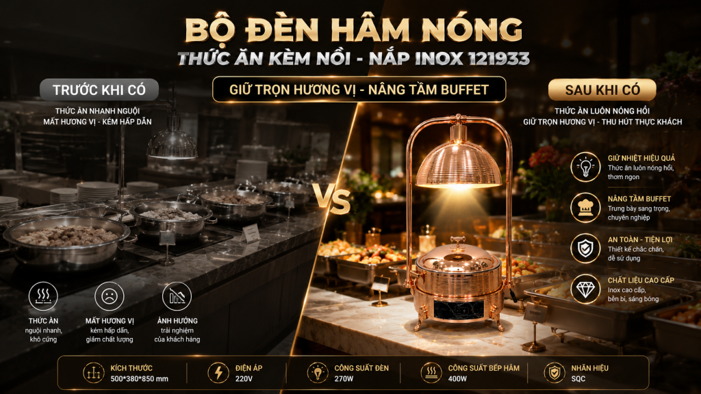 SONG QUÁN BẬT MÍ GIẢI PHÁP GIỮ MÓN ĂN LUÔN NÓNG VỚI BỘ ĐÈN HÂM NÓNG THỨC ĂN 2 image 61