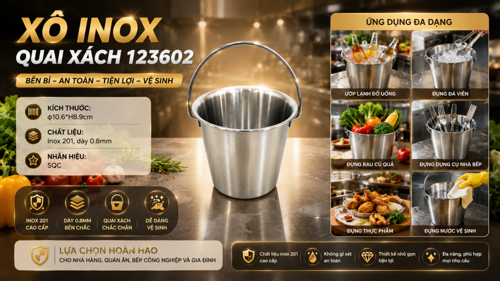 VÌ SAO XÔ INOX QUAI XÁCH SONG QUÁN ĐƯỢC ƯA CHUỘNG TRONG BẾP CÔNG NGHIỆP 9 image 18