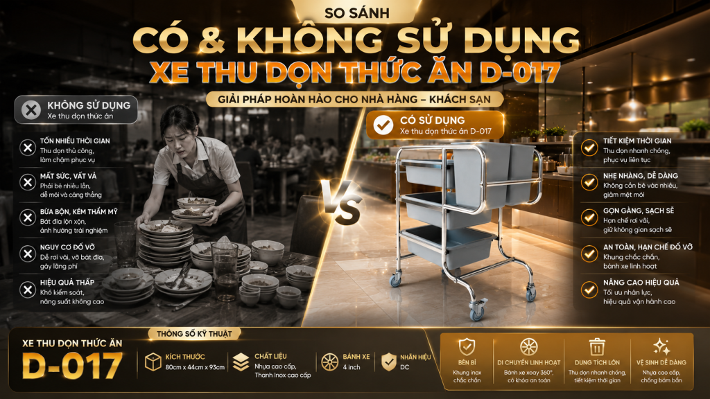 XE THU DỌN THỨC ĂN SONG QUÁN CÓ NHỮNG ƯU ĐIỂM GÌ PHÙ HỢP VỚI NHÀ HÀNG - KHÁCH SẠN? 7 image 27